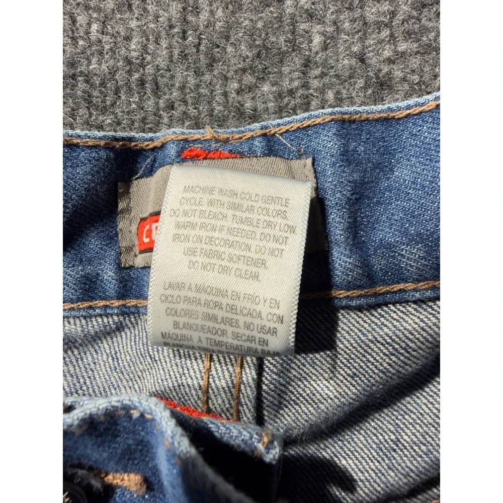 Craftsman Mens Denim Cargo Shorts Blue 100% Cotton Utility Work Shorts Size 36